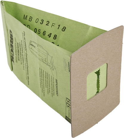 Oreck Vacuum Cleaner Bags for Buster B Canister Vacs, Pack of 8, Green