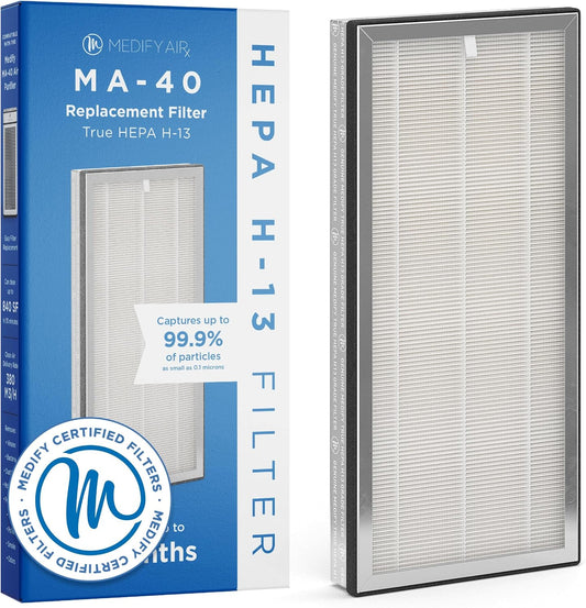 Medify MA-40 Genuine Replacement Filter with True HEPA H13 and Activated Carbon, 1-Pack