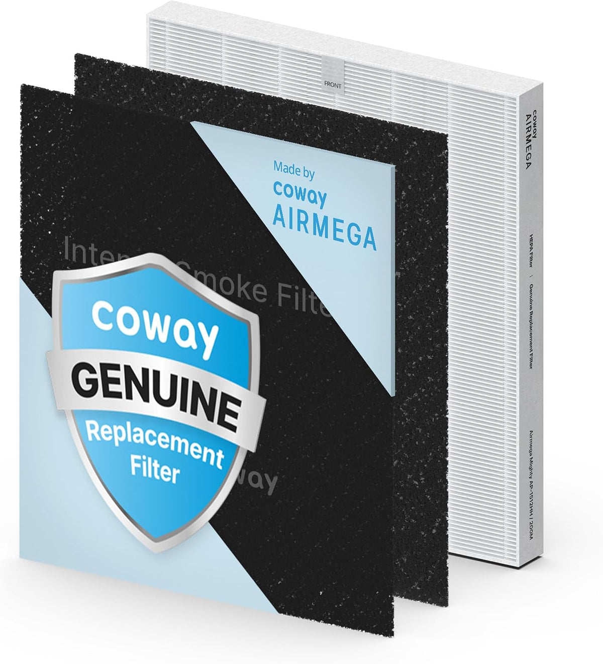 COWAY Airmega AP-1512HH & 200M Filter Replacement Set, HEPA Filter and Intense Smoke Filter, AP-1512HH-FP Intense Smoke