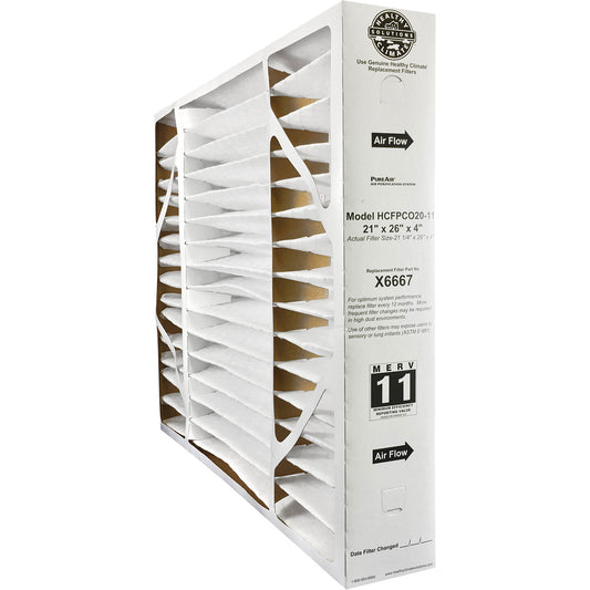 Lennox X6667 - 21" x 26" x 4" Healthy Climate Air Filter for PCO-20C, MERV 11 - Fine Filters