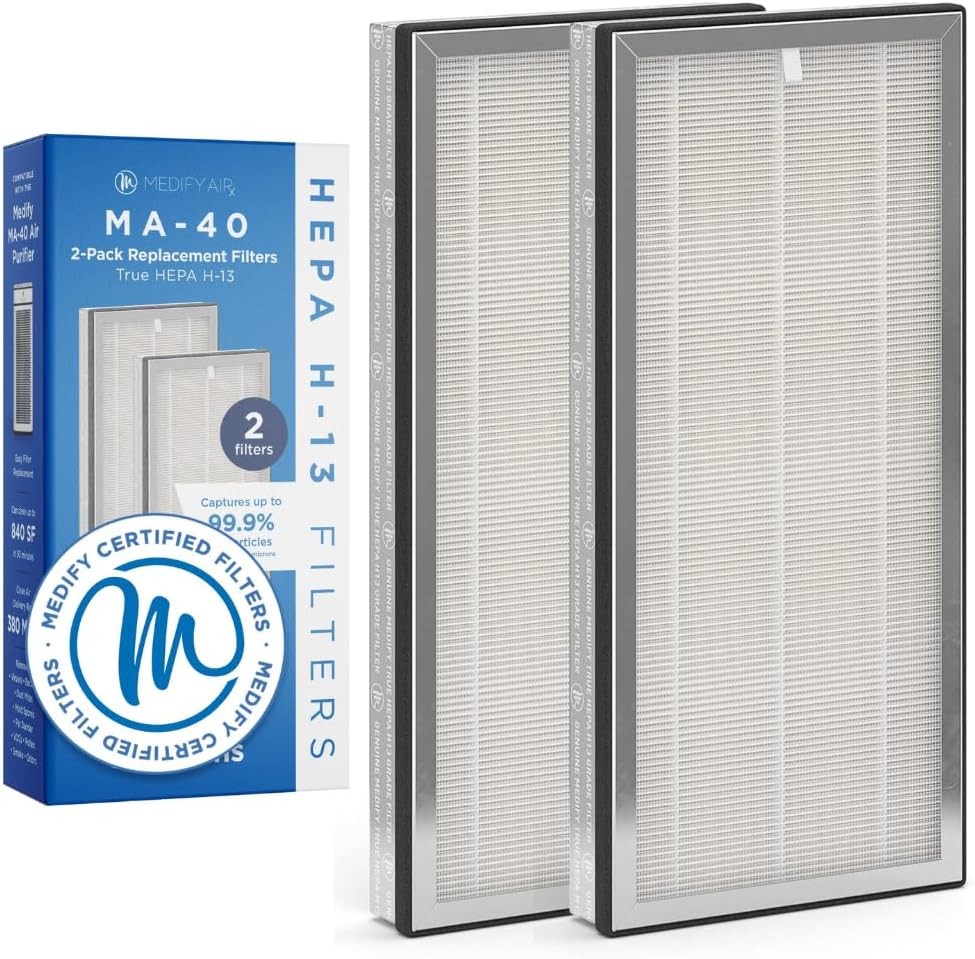 Medify Air MA-40 Genuine Replacement Filter, 2-Pack