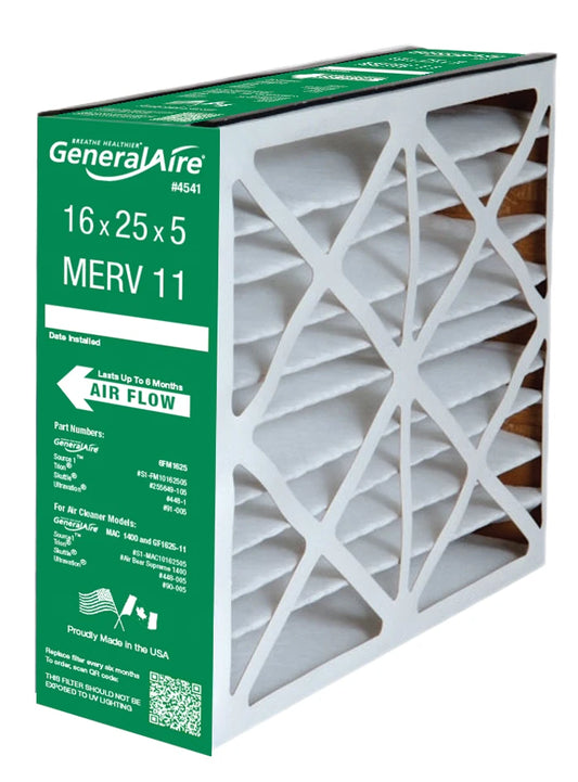 GeneralAire 6FM1625 (2-Pack) - 16" x 25" x 5 " Filter Media for MAC 1400 and 240 - Fine Filters