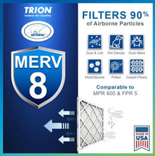 Trion Air Bear 255649-103 - Pleated Furnace Air Filter 20"x20"X5" MERV 8 - Fine Filters