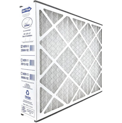 Trion Air Bear 255649-102 (3 Pack) Pleated Furnace Air Filter 20"x25"x5" MERV 8 - Fine Filters