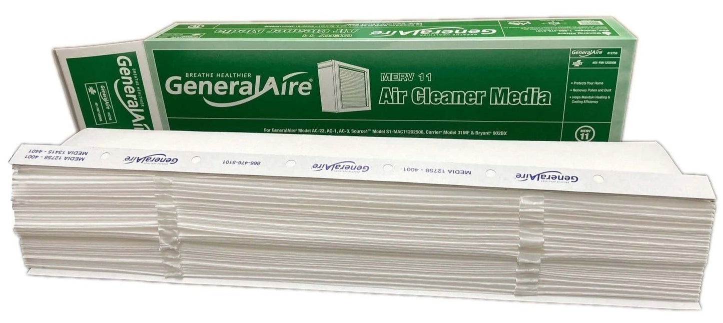 GeneralAire 12758 (2-Pack) - #4001 RESERVEPro MERV 11 Expandable Air Filter - Fine Filters