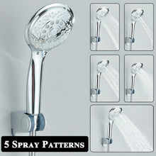 Chrome 8 Inch Rain Shower Head with Handheld Spray Combo. High Pressure. Adjustable Arm. - Fine Filters