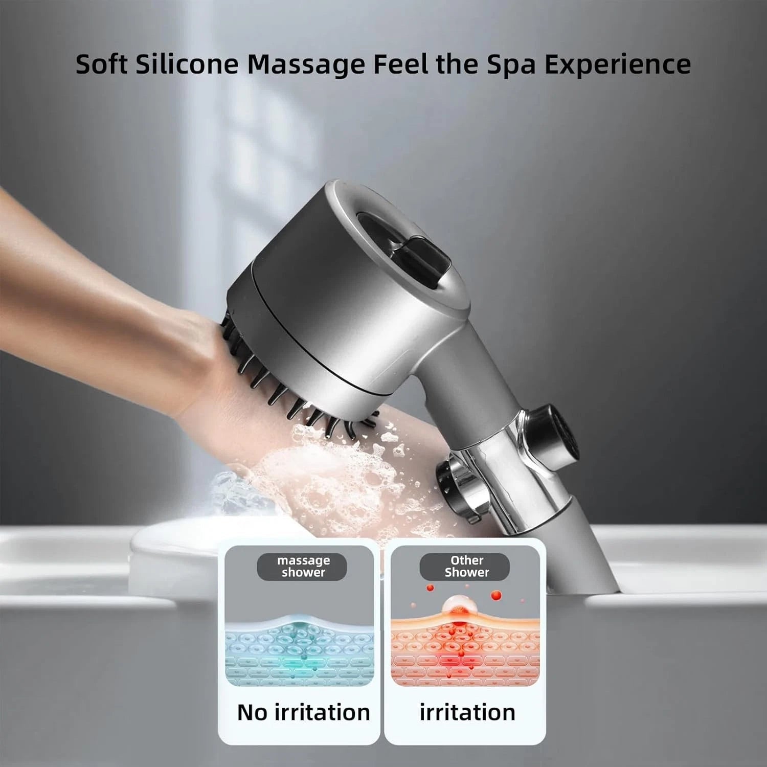High Pressure Filtered Shower Head - Fine Filters