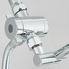 Chrome 8 Inch Rain Shower Head with Handheld Spray Combo. High Pressure. Adjustable Arm. - Fine Filters