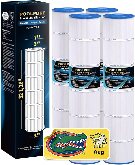 POOLPURE CCP520 Pool Filter Replacement 4-Pack – Compatible with Pentair Clean and Clear Plus 520