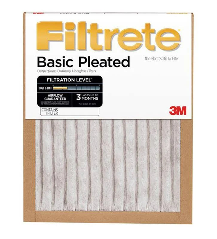 Filtrete Basic Air Filter 3M Pleated Furnace Pad