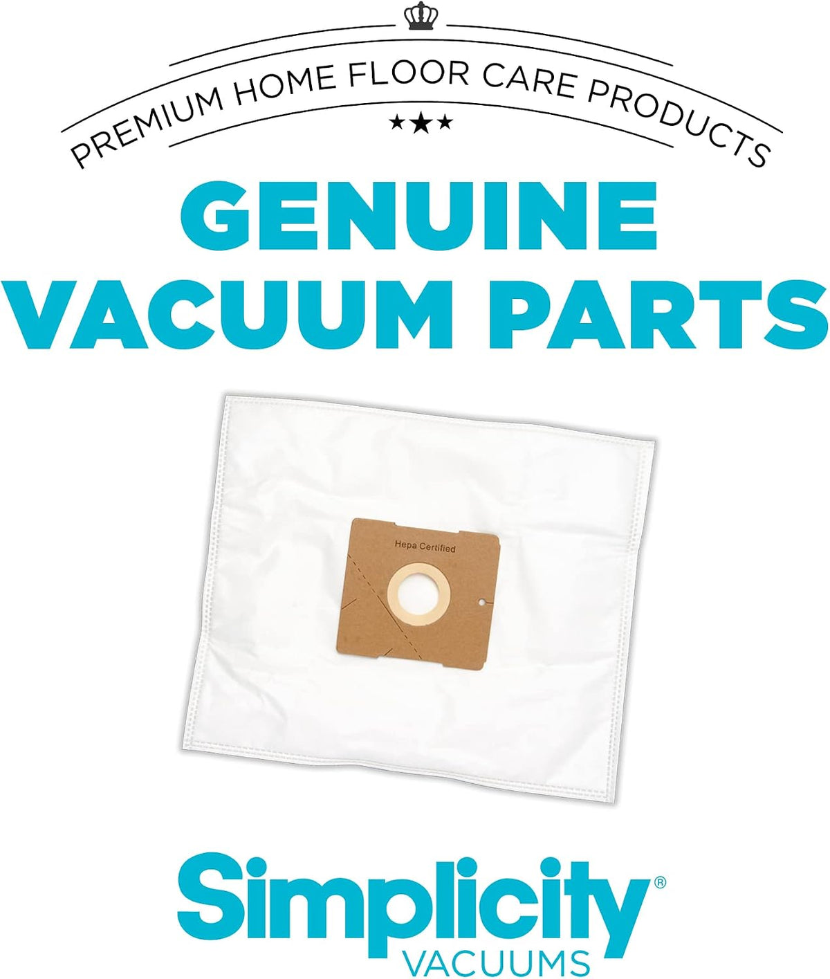 Simplicity Jill Vacuum Bags, Type Z, SZH-6 Replacement Bags, 6 pack