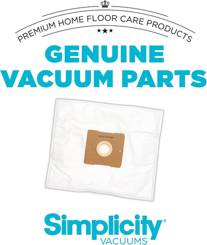 Simplicity Jill Vacuum Bags, Type Z, SZH-6 Replacement Bags, 6 pack