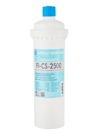 APEC Water Systems FI-CS-2500 Replacement Filter for CS-2500 Water Filtration System – White, 15 x 3.5 Inches, Single Filter