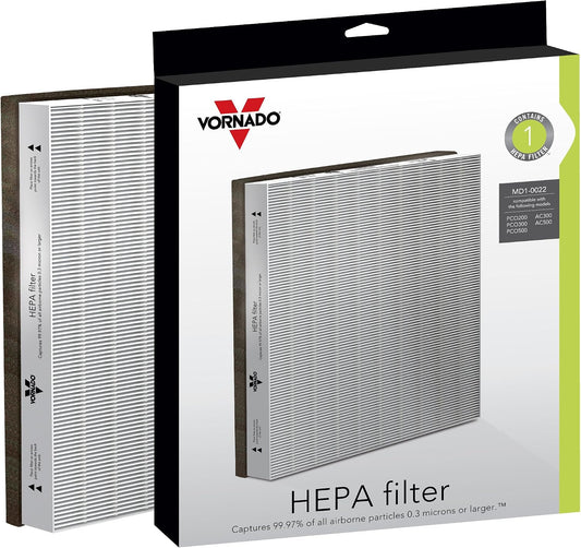 Vornado MD1-0022 Air Purifier Filter, White, 1 Pack