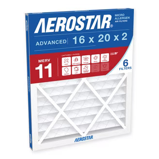 Aerostar Air Filter 16x20x1 MERV 11 AC Filter, HVAC, Furnace Filter