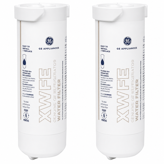 GE XWFE™ Refrigerator Water Filter, Genuine Replacement Filter, Pack of 2
