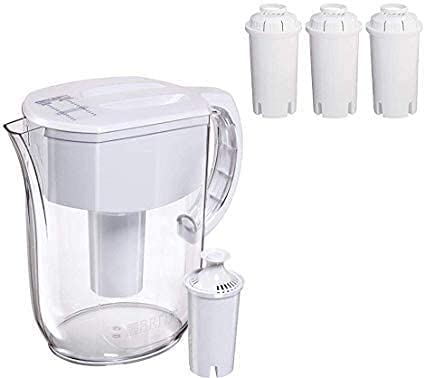 Brita Standard Everyday Water Filter Pitcher, White, Large 10 Cup, 1 Count - Fine Filters