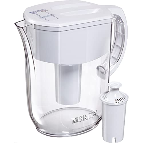 Brita Standard Everyday Water Filter Pitcher, White, Large 10 Cup, 1 Count - Fine Filters