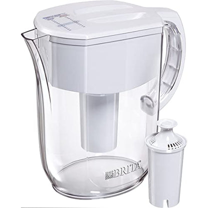 Brita Standard Everyday Water Filter Pitcher, White, Large 10 Cup, 1 Count - Fine Filters