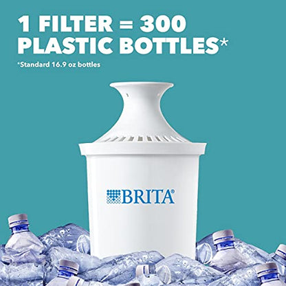 Brita Standard Everyday Water Filter Pitcher, White, Large 10 Cup, 1 Count - Fine Filters