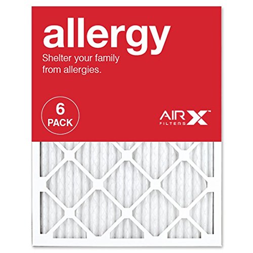 AIRx ALLERGY 14x14x1 MERV 11 Pleated Air Filter - Made in the USA - Box of 6 - Fine Filters