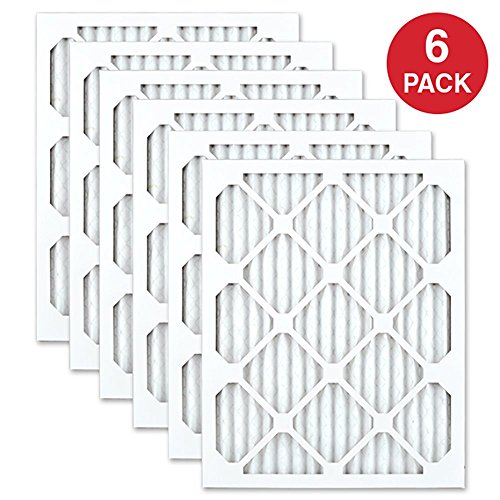 AIRx ALLERGY 14x14x1 MERV 11 Pleated Air Filter - Made in the USA - Box of 6 - Fine Filters