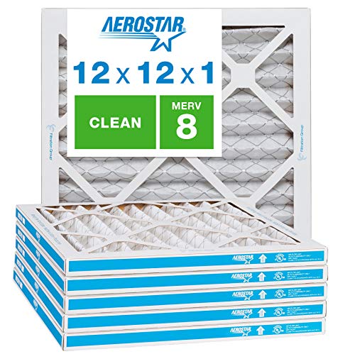 AIRx ALLERGY 14x14x1 MERV 11 Pleated Air Filter - Made in the USA - Box of 6 - Fine Filters