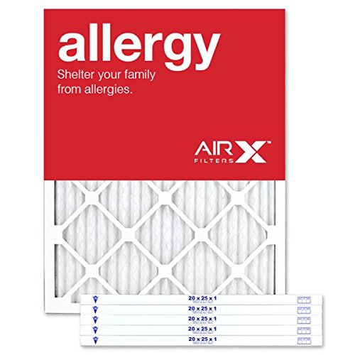 AIRx ALLERGY 14x14x1 MERV 11 Pleated Air Filter - Made in the USA - Box of 6 - Fine Filters